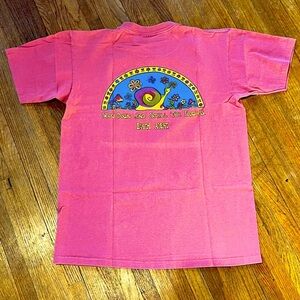 90s Earth Alert Slug Flowers Nature Shirt Size Medium Single Stitch